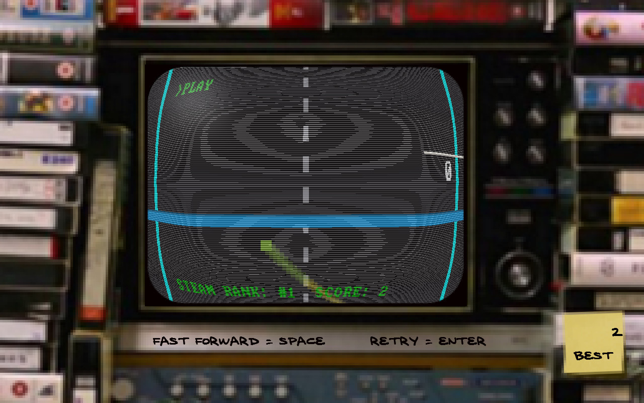 FIRST STEAM GAME VHS - COLOR RETRO RACER: MILES CHALLENGE - кадр 3