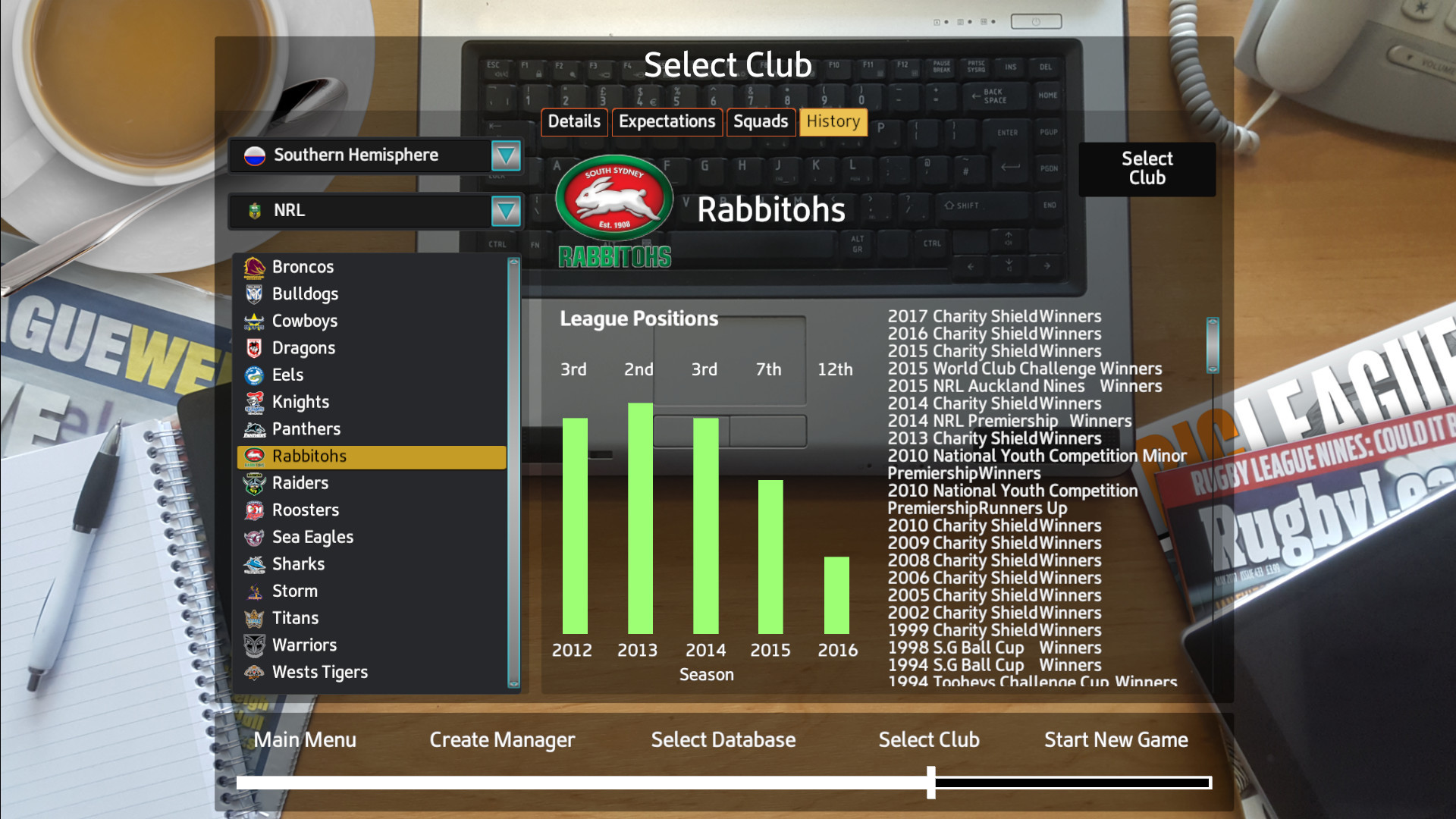 Rugby League Team Manager 2018 - кадр 3