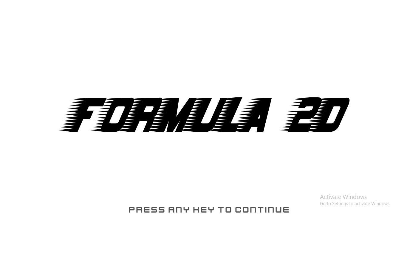 Formula 2D (itch) - кадр 1