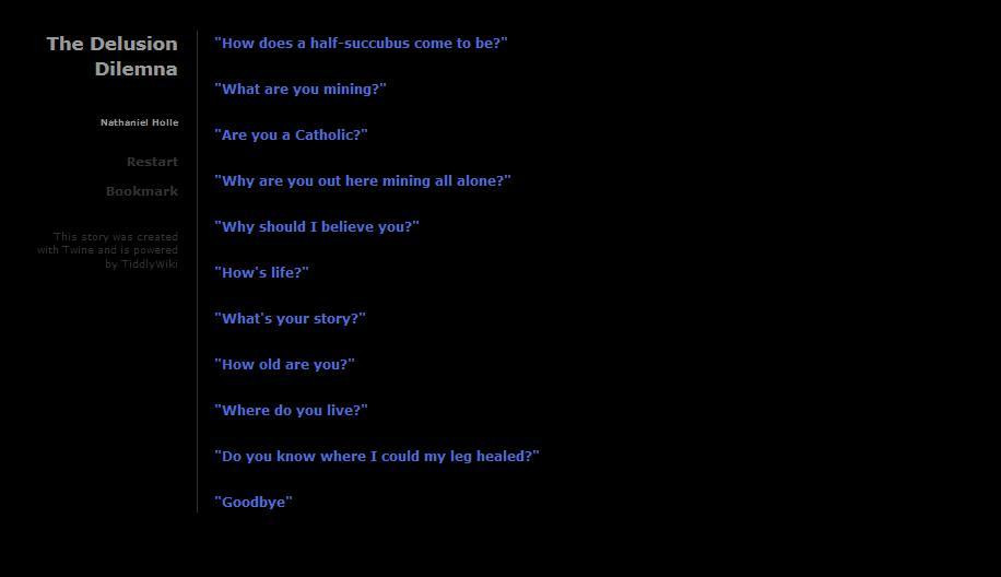 The Delusion Dilemna (itch) - кадр 1