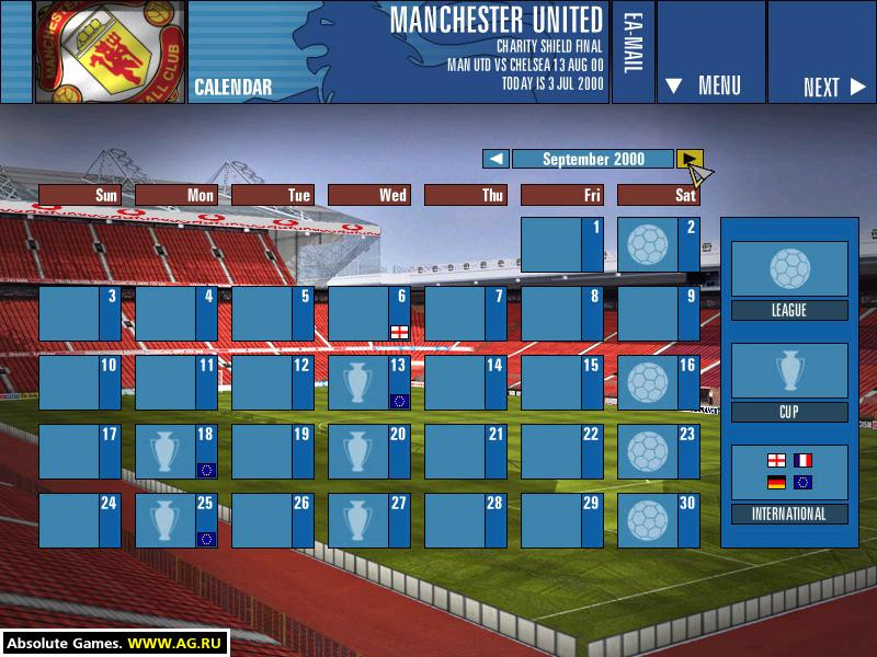 FA Premier League Football Manager 2001 - кадр 2