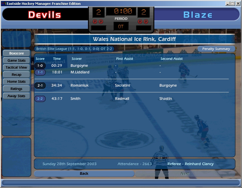 NHL Eastside Hockey Manager - кадр 14