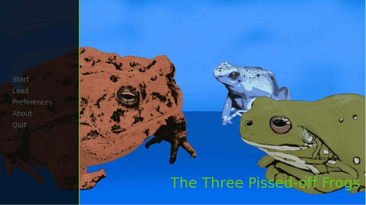 Three Drunk, Pissed–Off Frogs (itch) - кадр 1