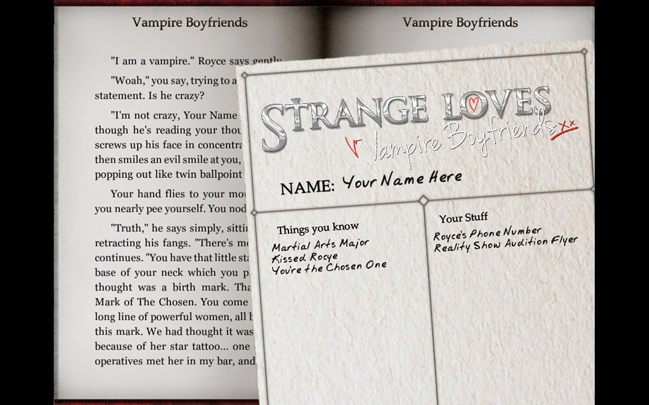 Strange Loves: Vampire Boyfriends - кадр 1