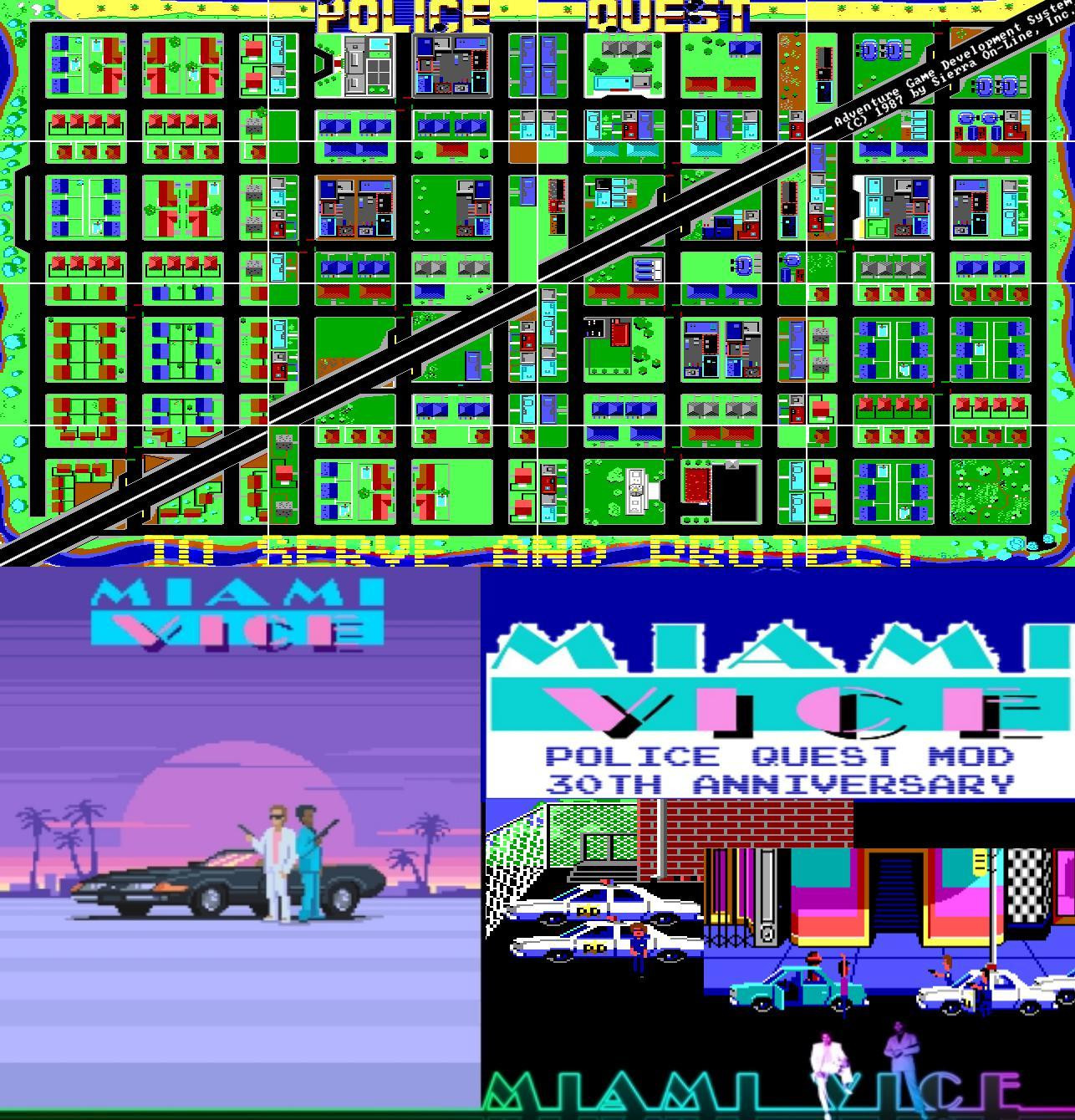 Police quest 1 - 30th anniversary Miami vice tweak (itch) - кадр 1