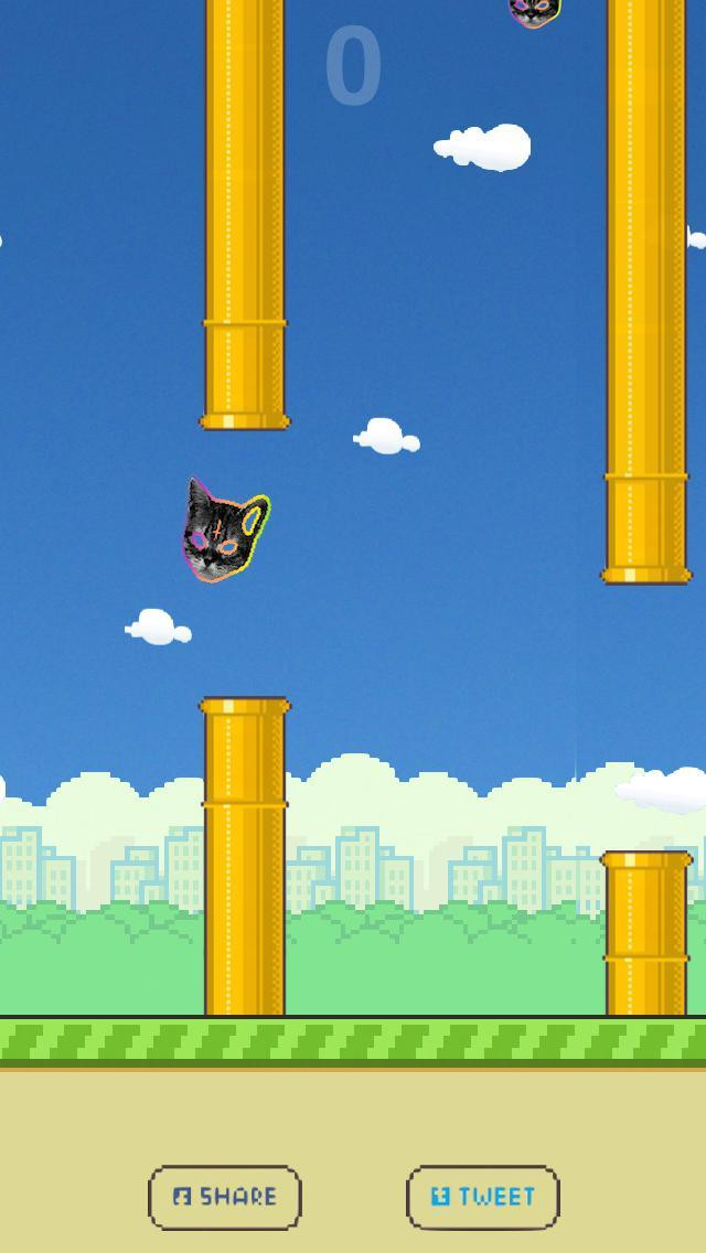 Flying Tron Cat - кадр 1