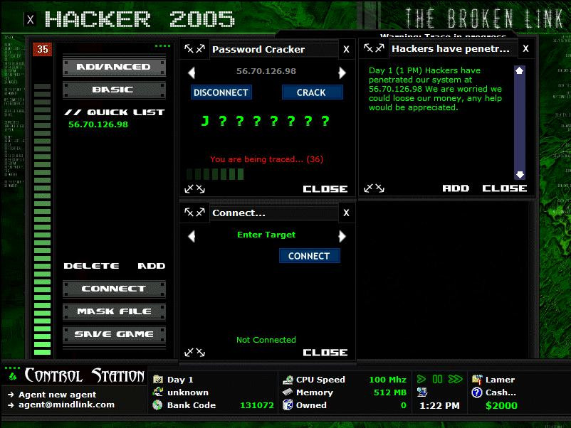 Mindlink Hacker 2005: The Broken Link - кадр 1