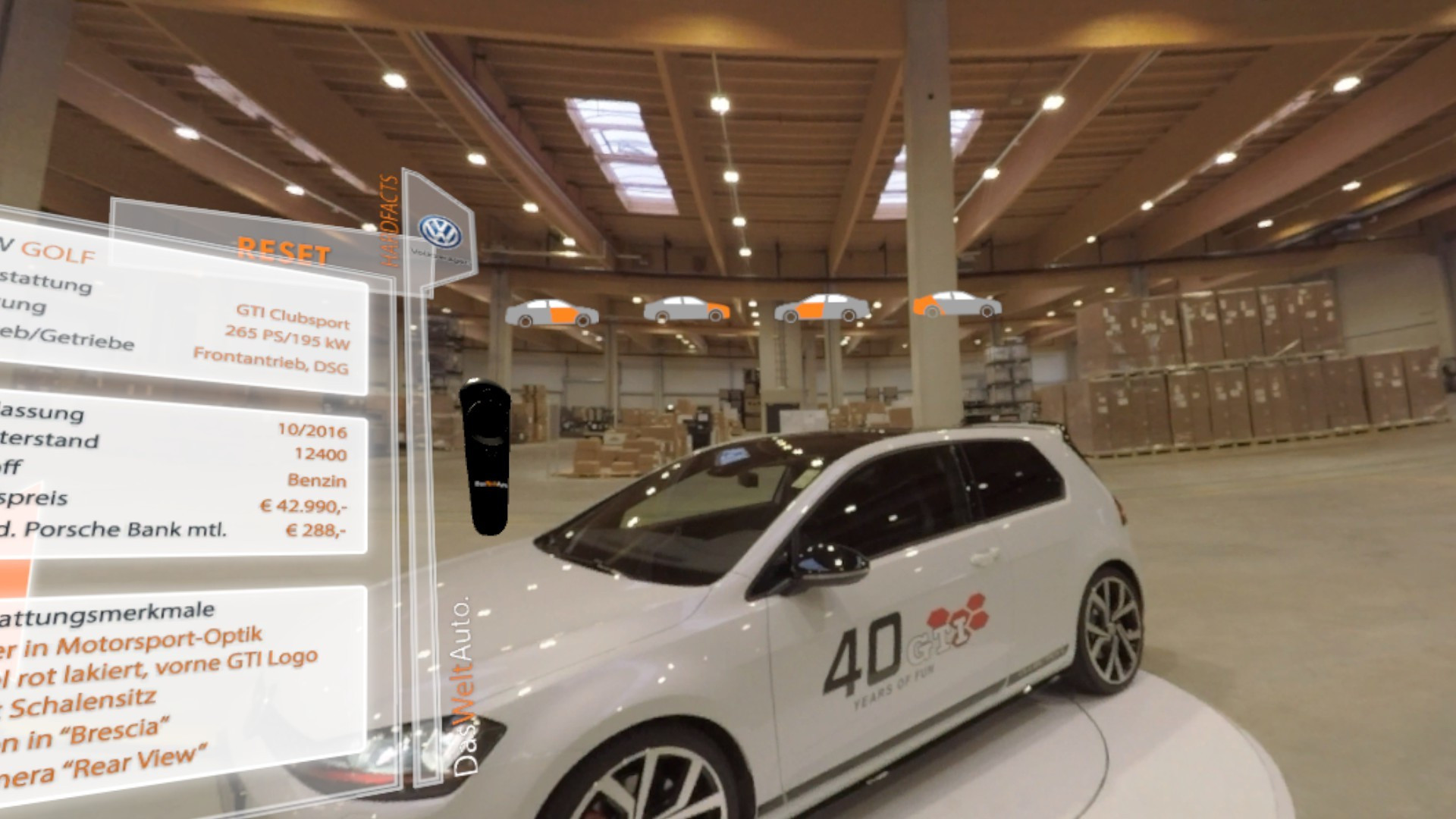 Virtual Reality Testdrive - Volkswagen (itch) - кадр 3