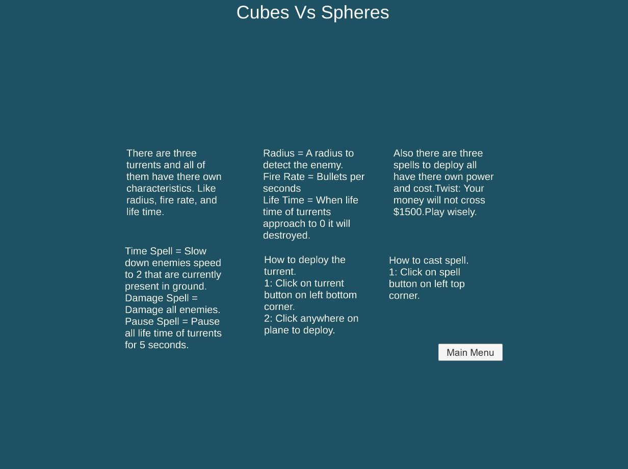 Cubes Vs Spheres (TDG) (itch) - кадр 1