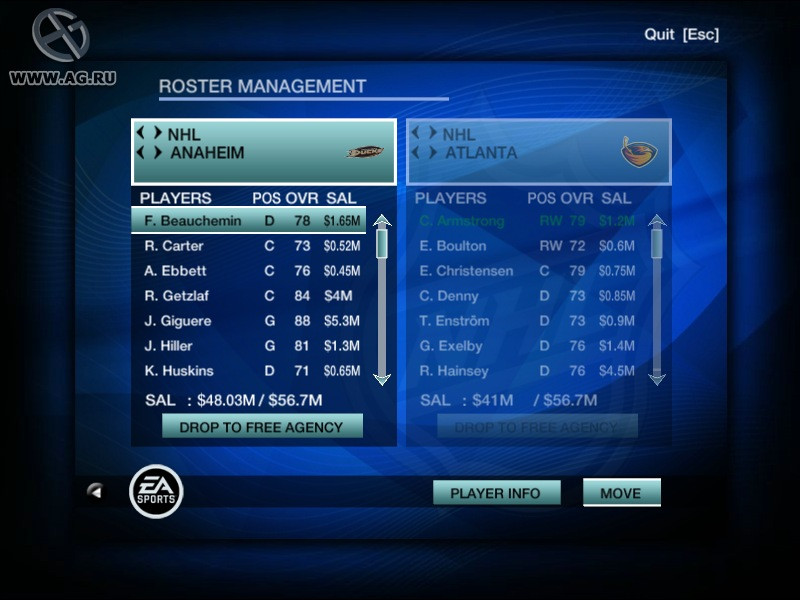 NHL 09 - кадр 9