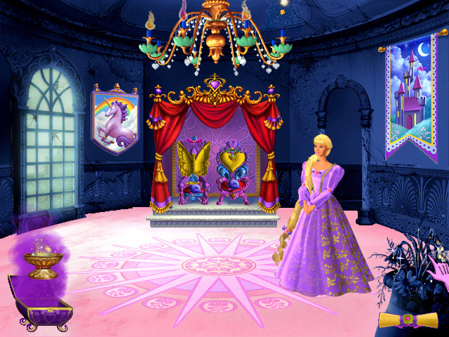 Barbie rapunzel 2024 computer game