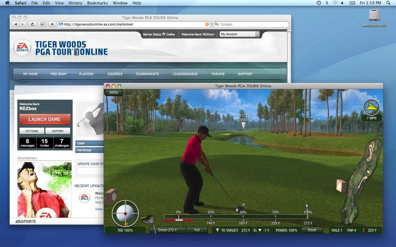 Tiger Woods PGA Tour Online - кадр 11