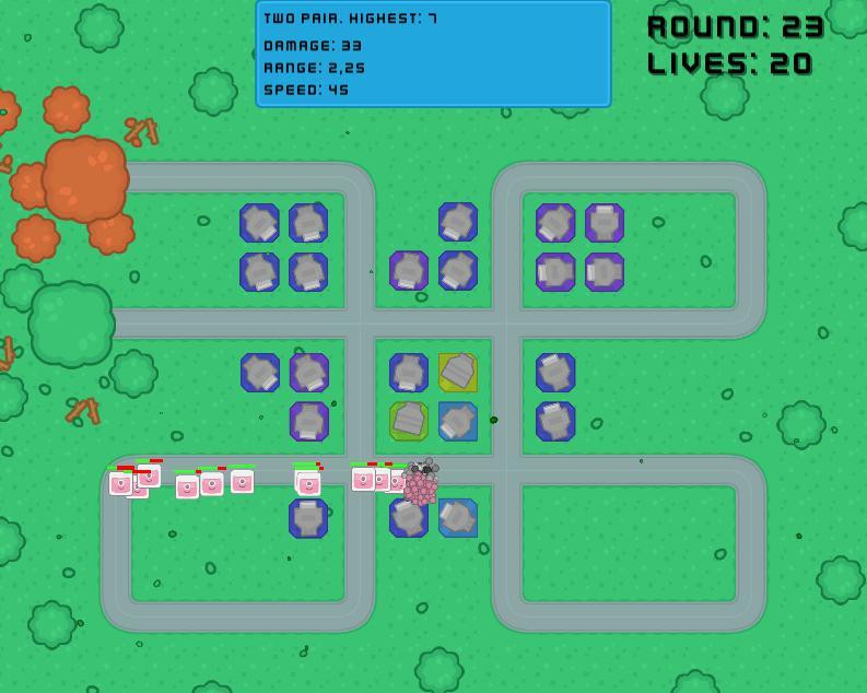 Poker Tower Defense (itch) - кадр 1