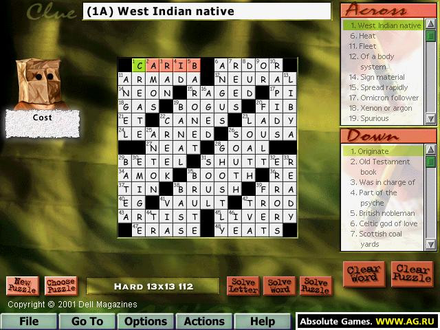 Dell Magazines Crossword - кадр 1