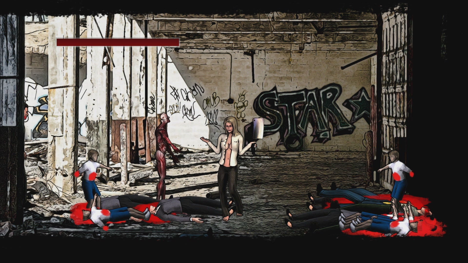 Massive Cleavage vs Zombies: Awesome Edition - кадр 4