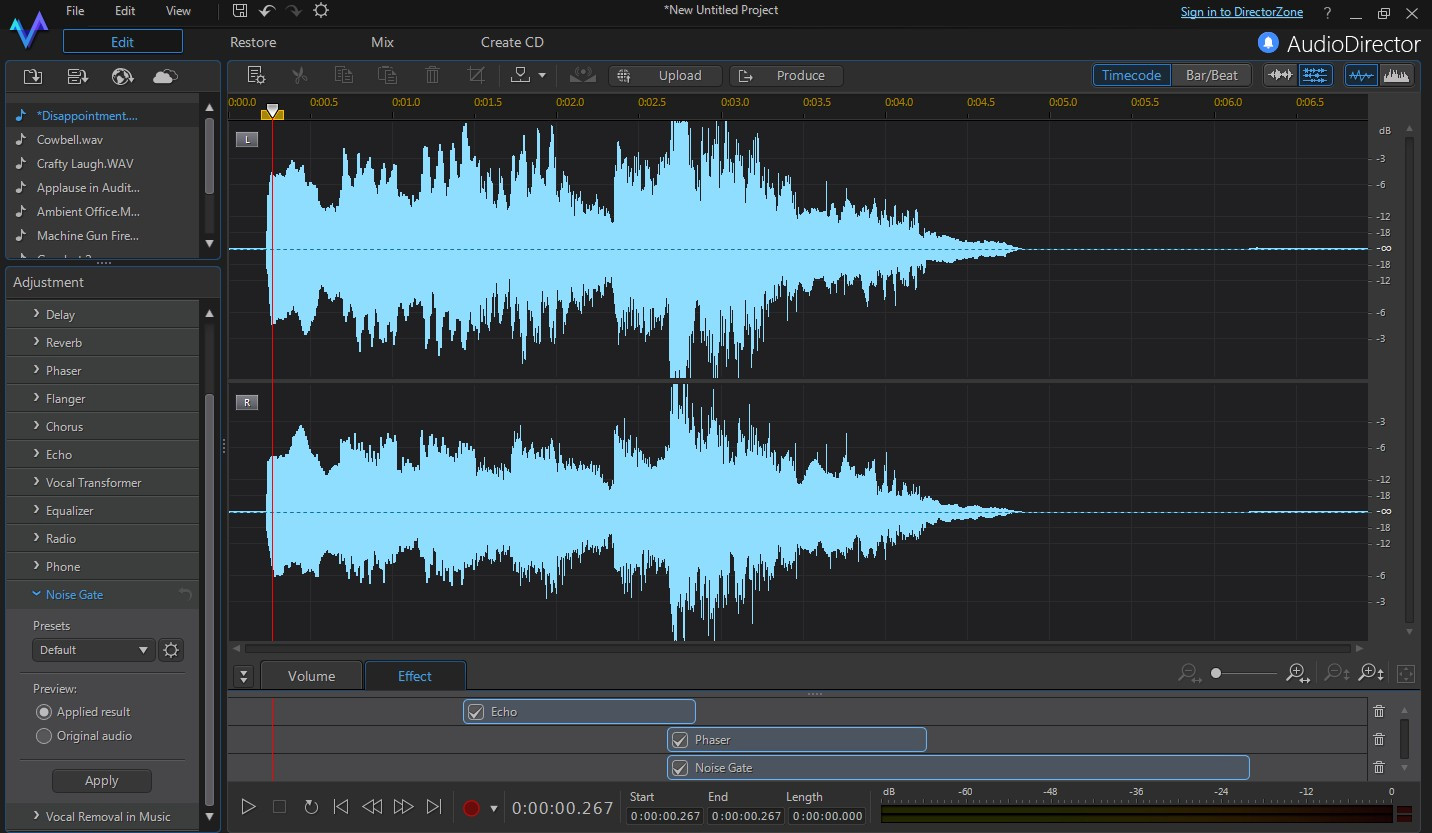 CyberLink AudioDirector 6 - кадр 2