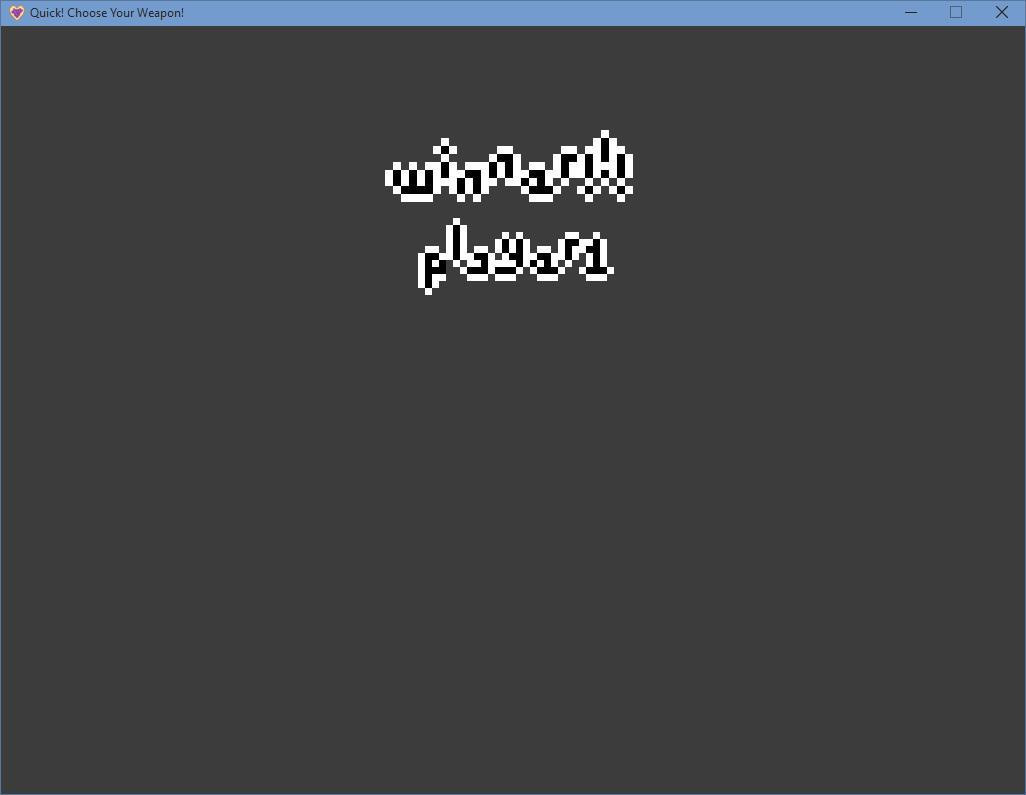 Quick! Choose Your Weapon! (itch) - кадр 1