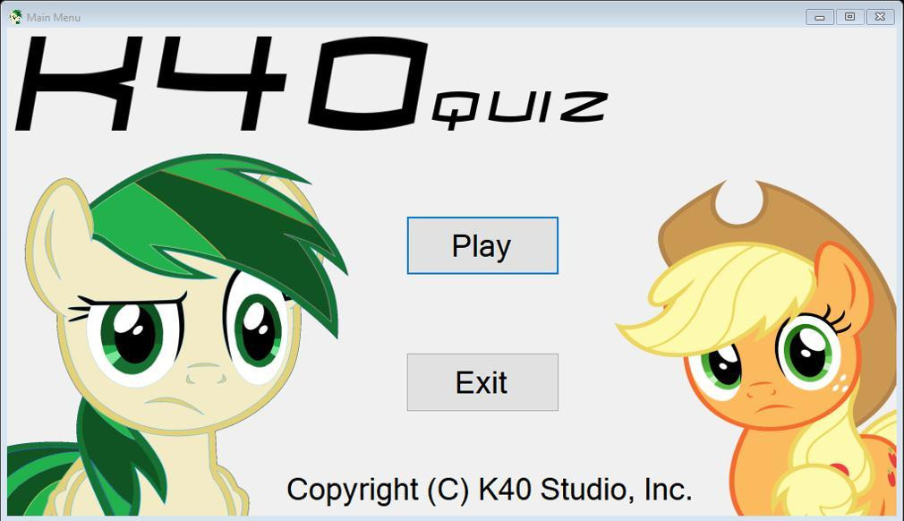 K40 Quiz: Top Quiz With Kingprui40 And Applejack (itch) - кадр 1