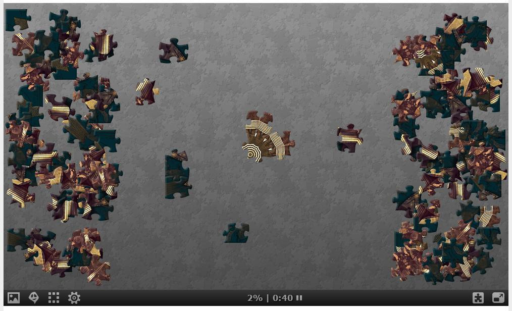 Del's Doodles Jigsaw Puzzle: Fractal Mandala 13 (itch) - кадр 1