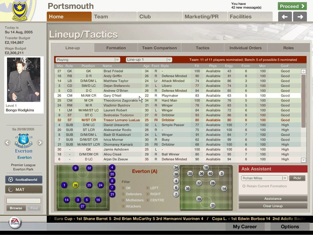 FIFA Manager 06 - кадр 9