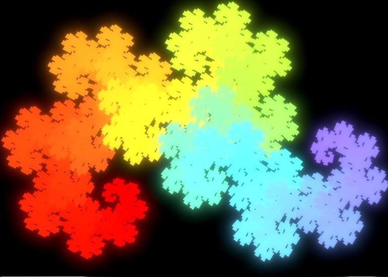 Dragon curve screensaver (itch) - кадр 1