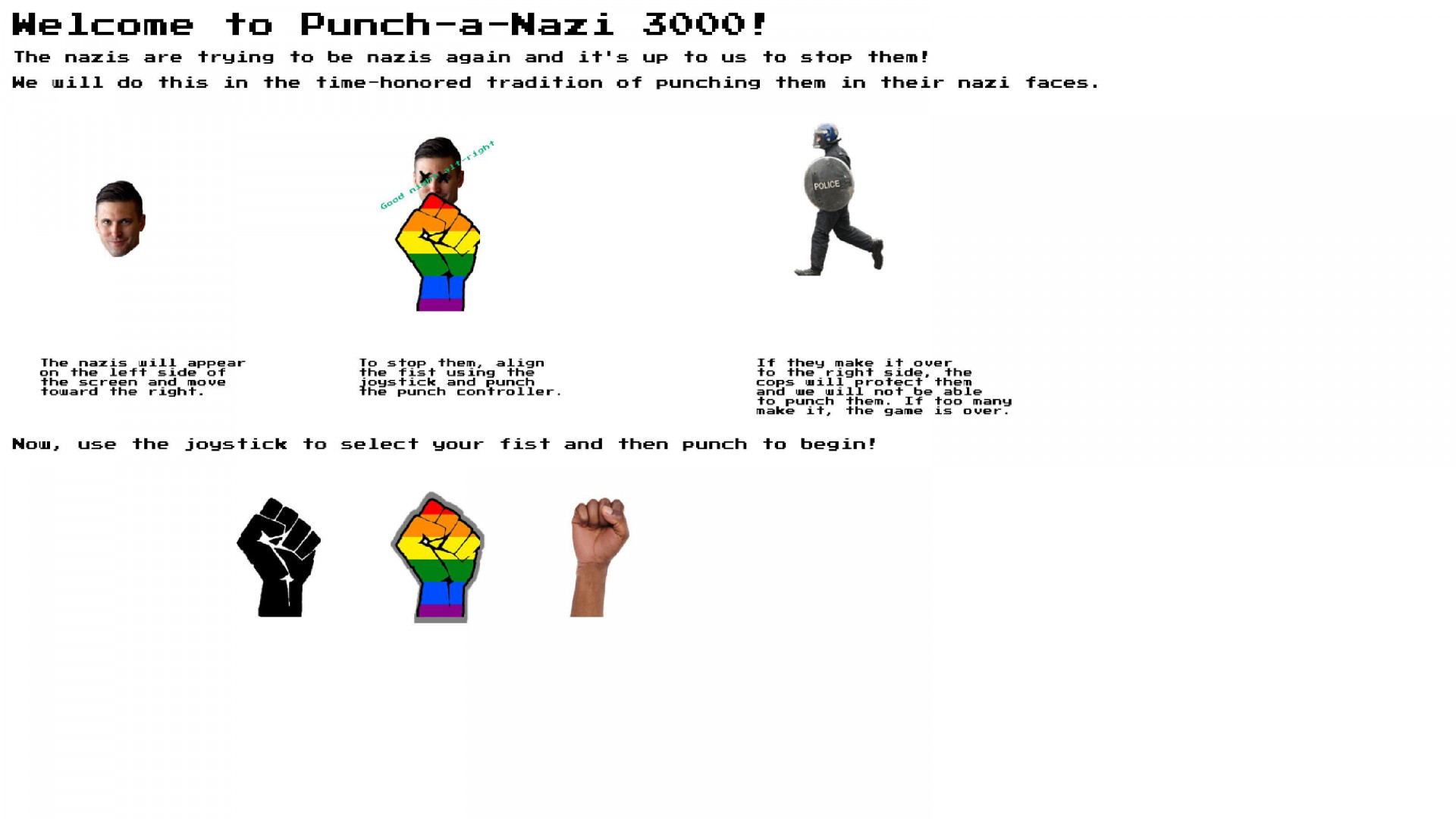 Punch-a-Nazi 3000 (itch) - кадр 2