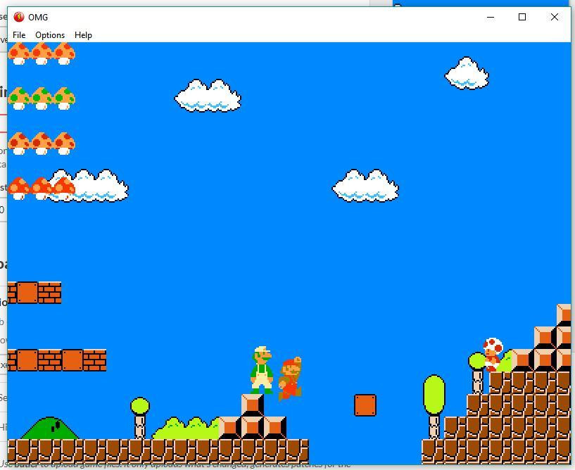 Multiplayer Super Mario Bros Fangame (NES) (itch) - кадр 1