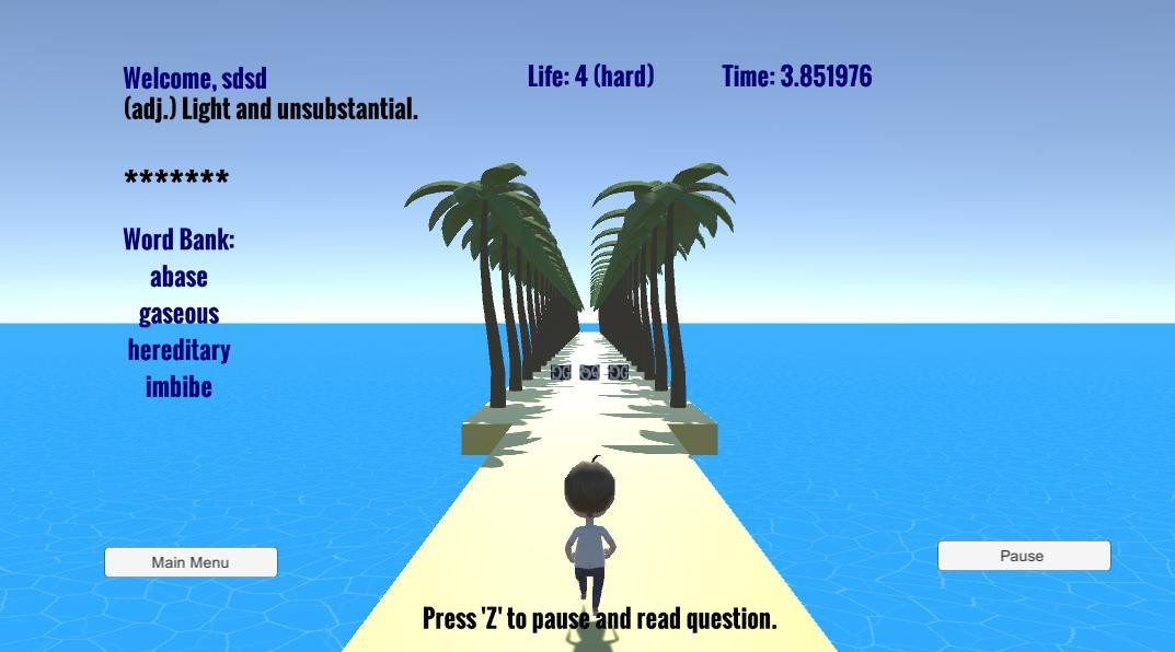 Group 5 Word Runner v3 (itch) - кадр 1