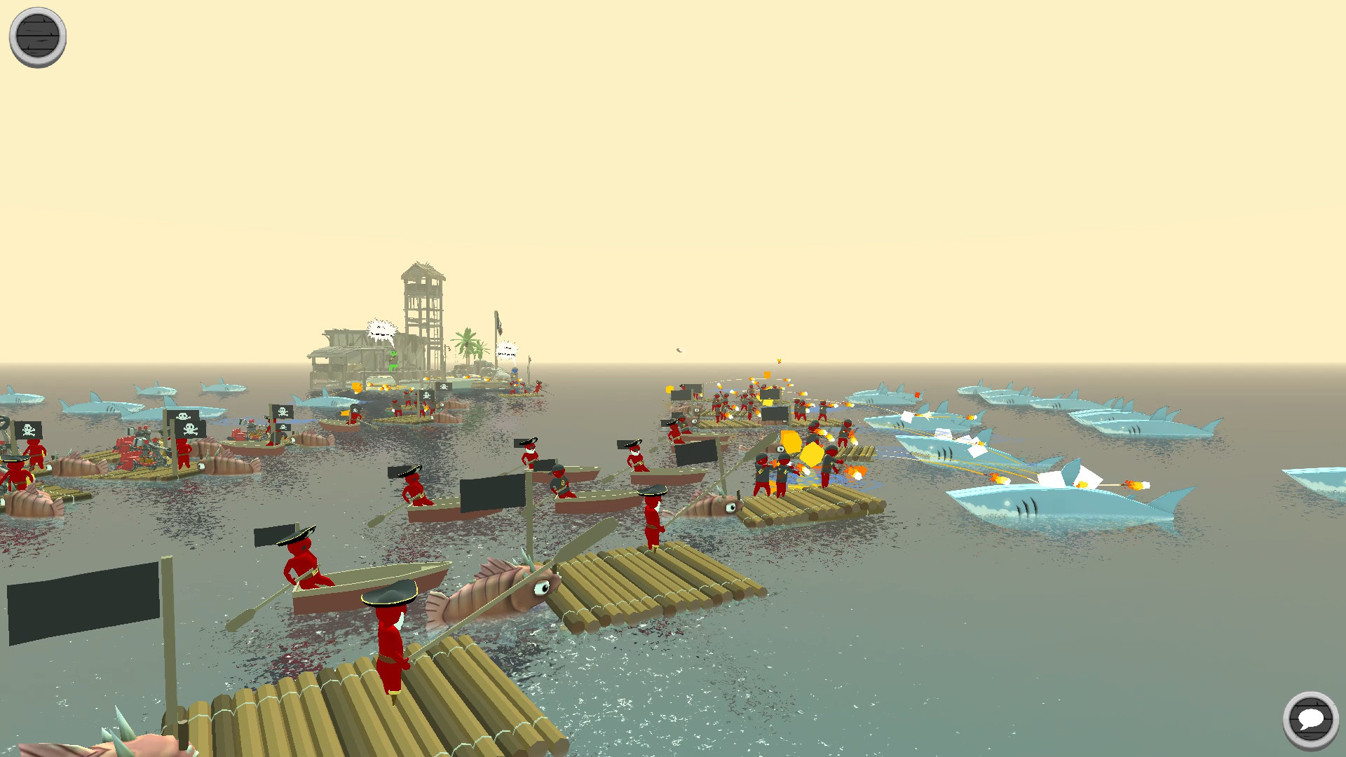 Stupid Raft Battle Simulator - кадр 3