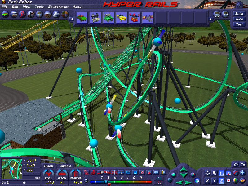 Hyper Rails: Advanced 3D Roller Coaster Design - кадр 8