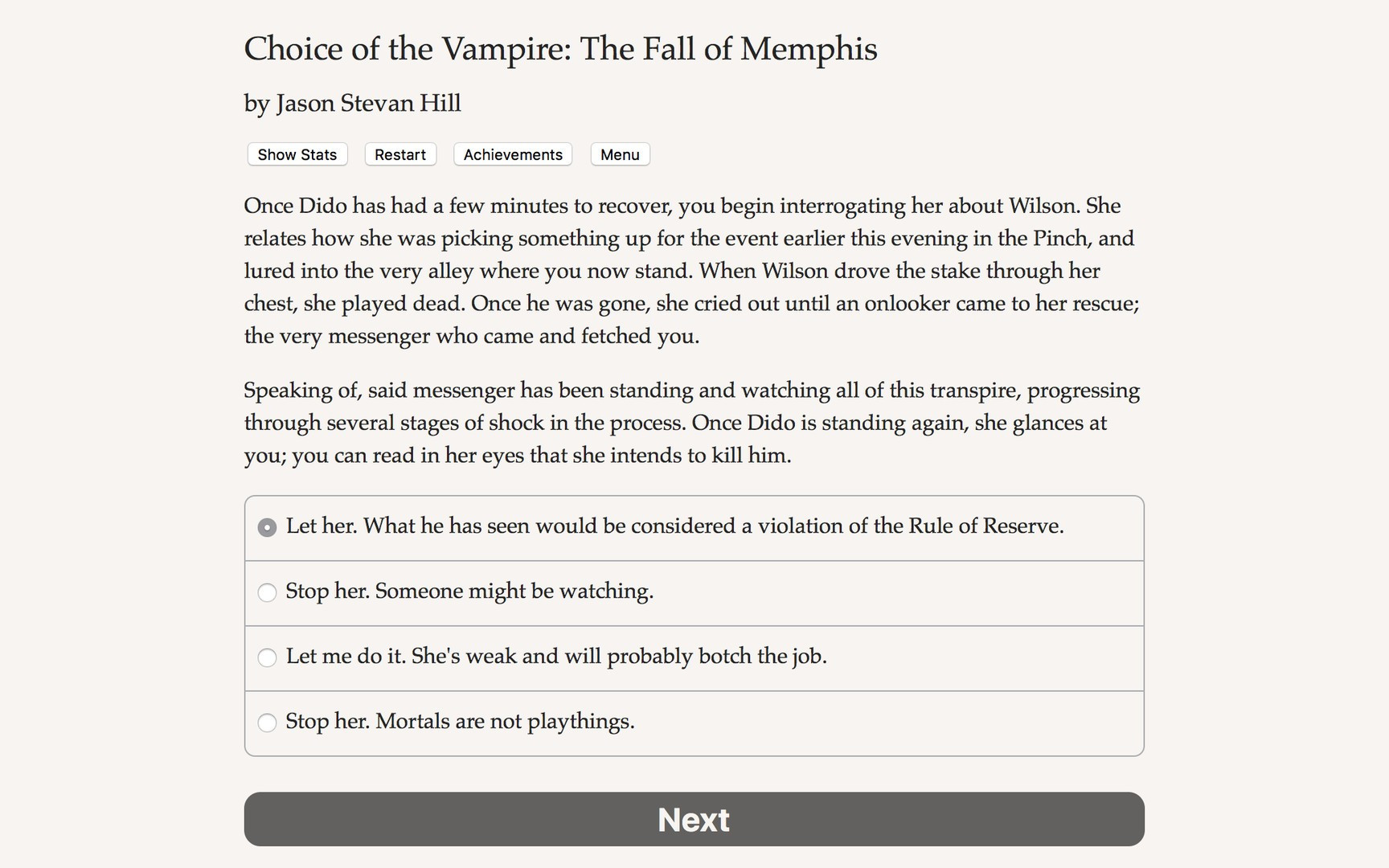 Choice of the Vampire: The Fall of Memphis - кадр 1