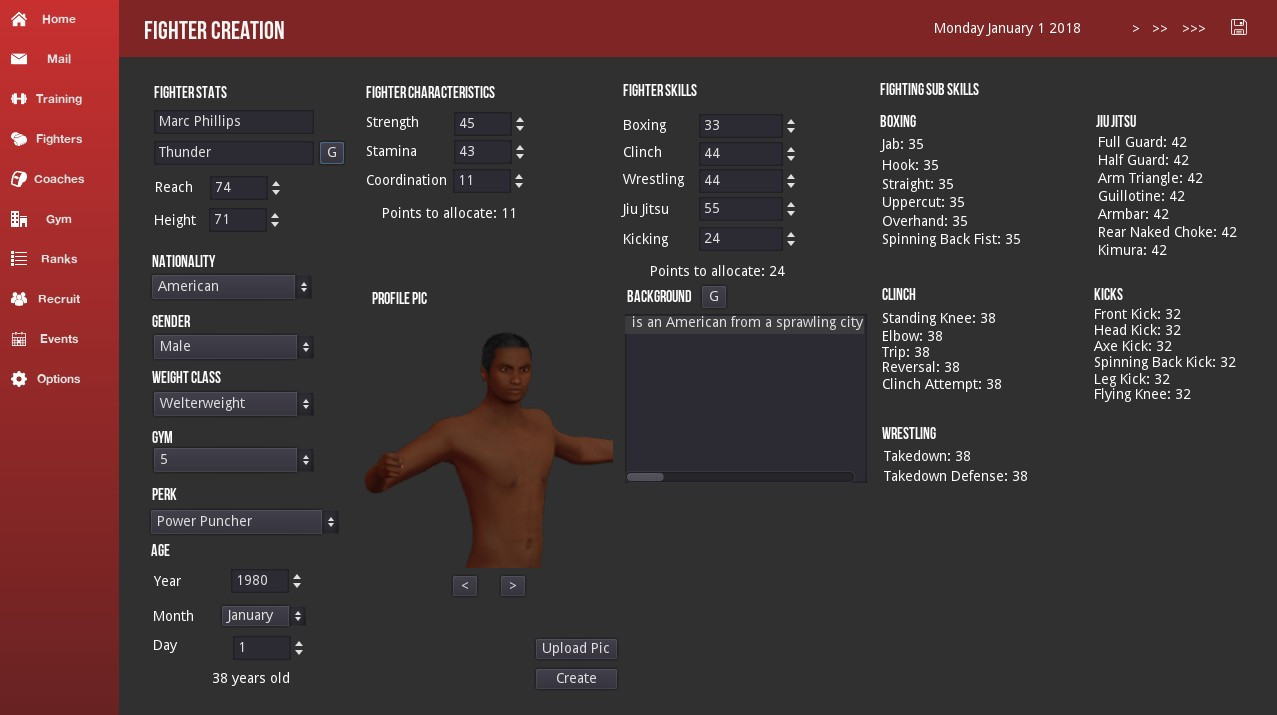 MMA Simulator - кадр 1