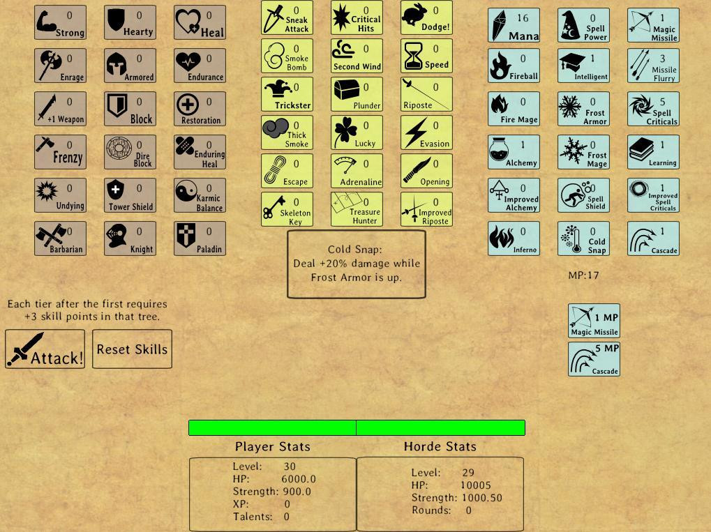 Skill Tree Simulator 2000 (itch) - кадр 1