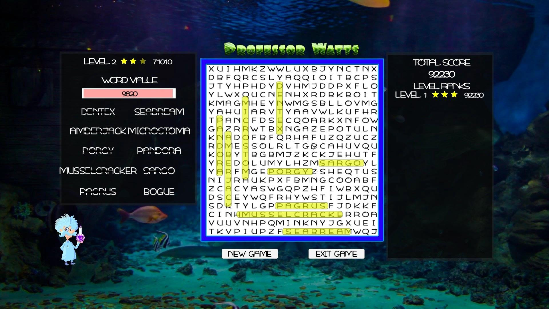 Professor Watts Word Search: Into The Ocean - кадр 3