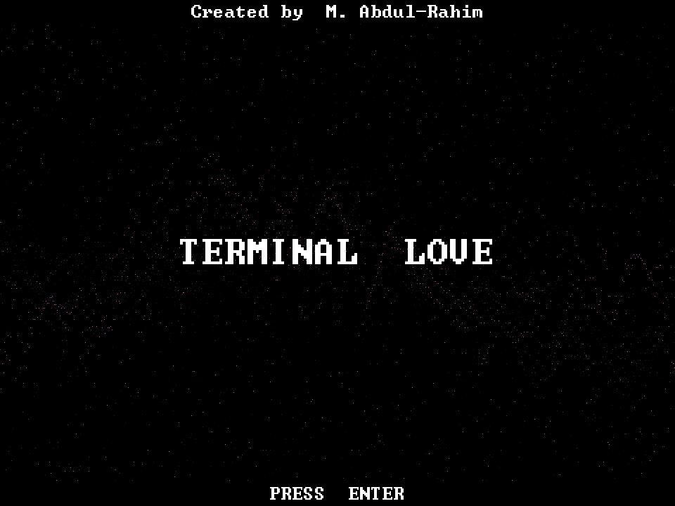 Terminal Love v2.0 Title Screen (itch) - кадр 1