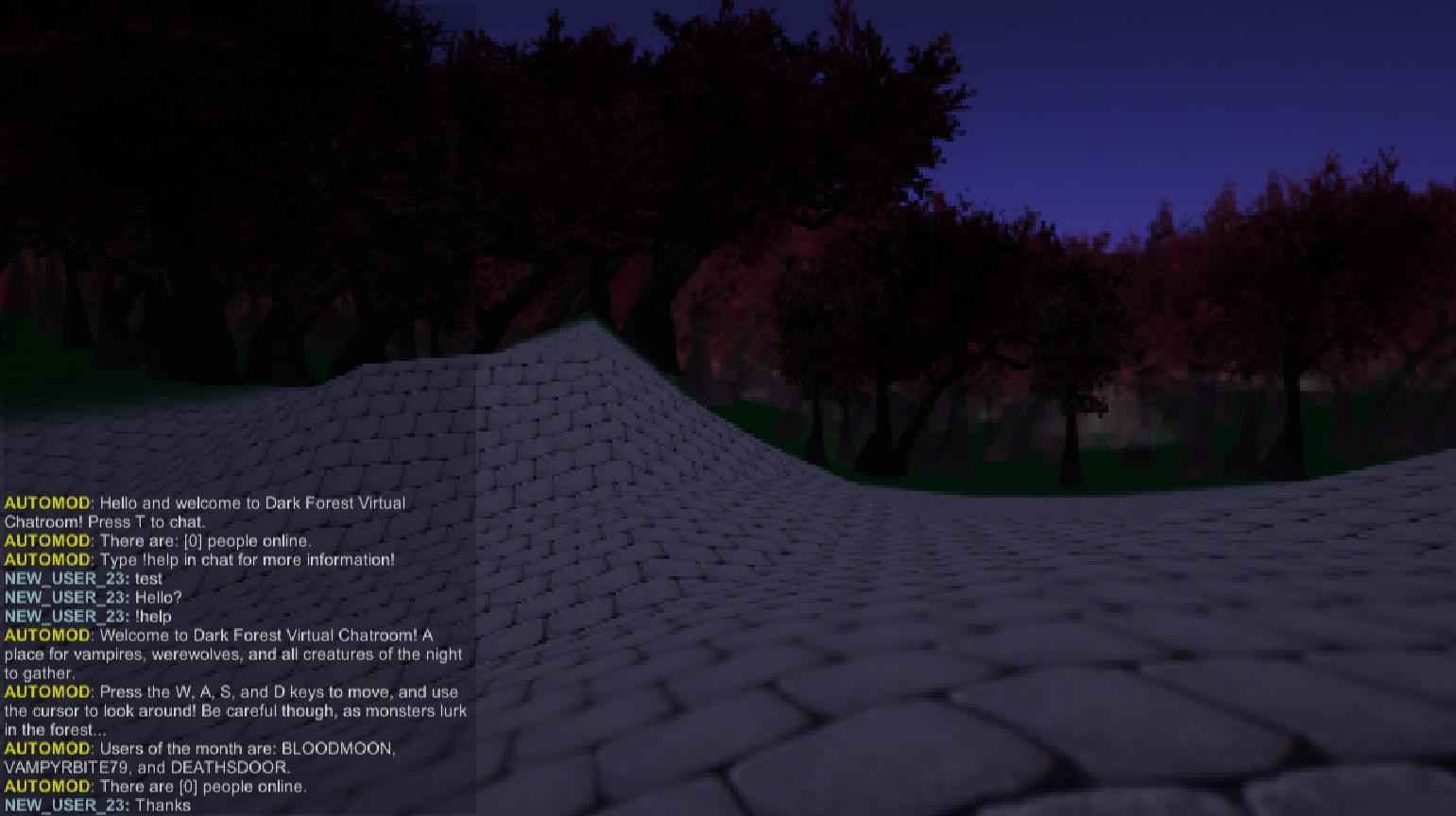DARK FOREST VIRTUAL CHATROOM (itch) - кадр 1