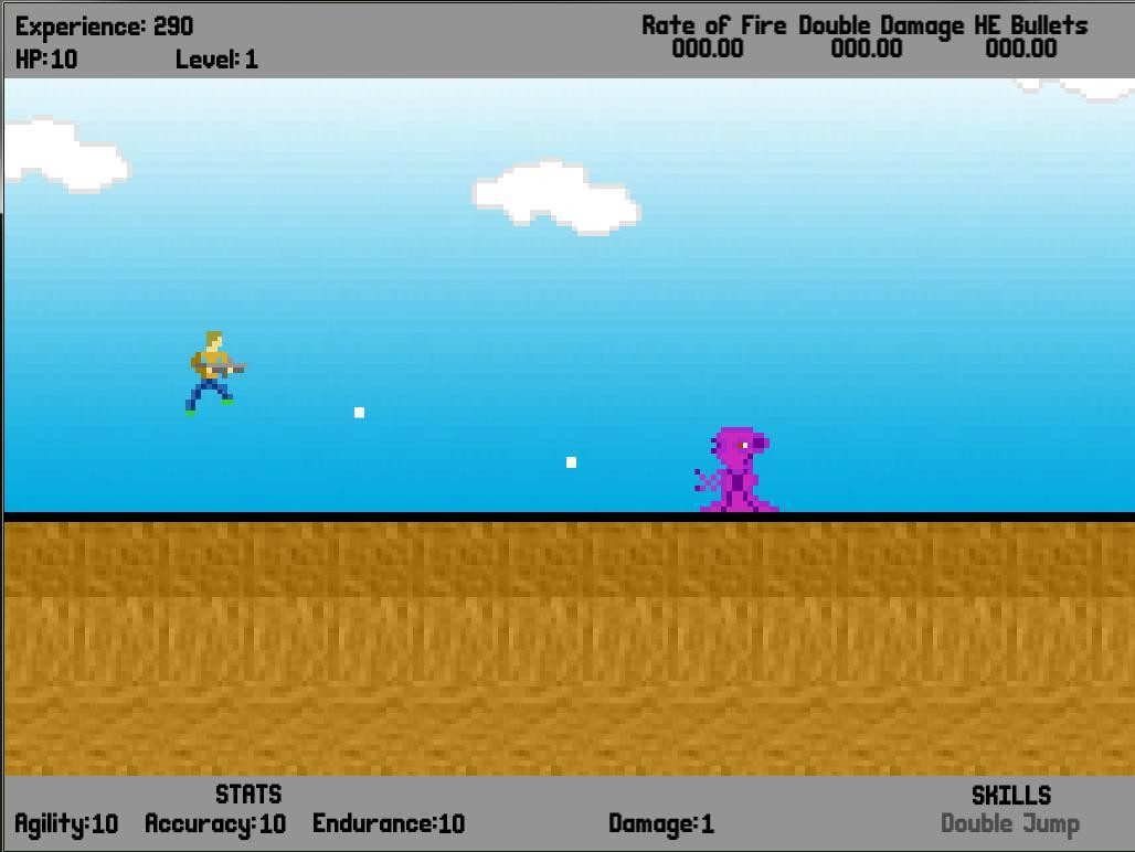 Super Gun Baby Run (itch) - кадр 1