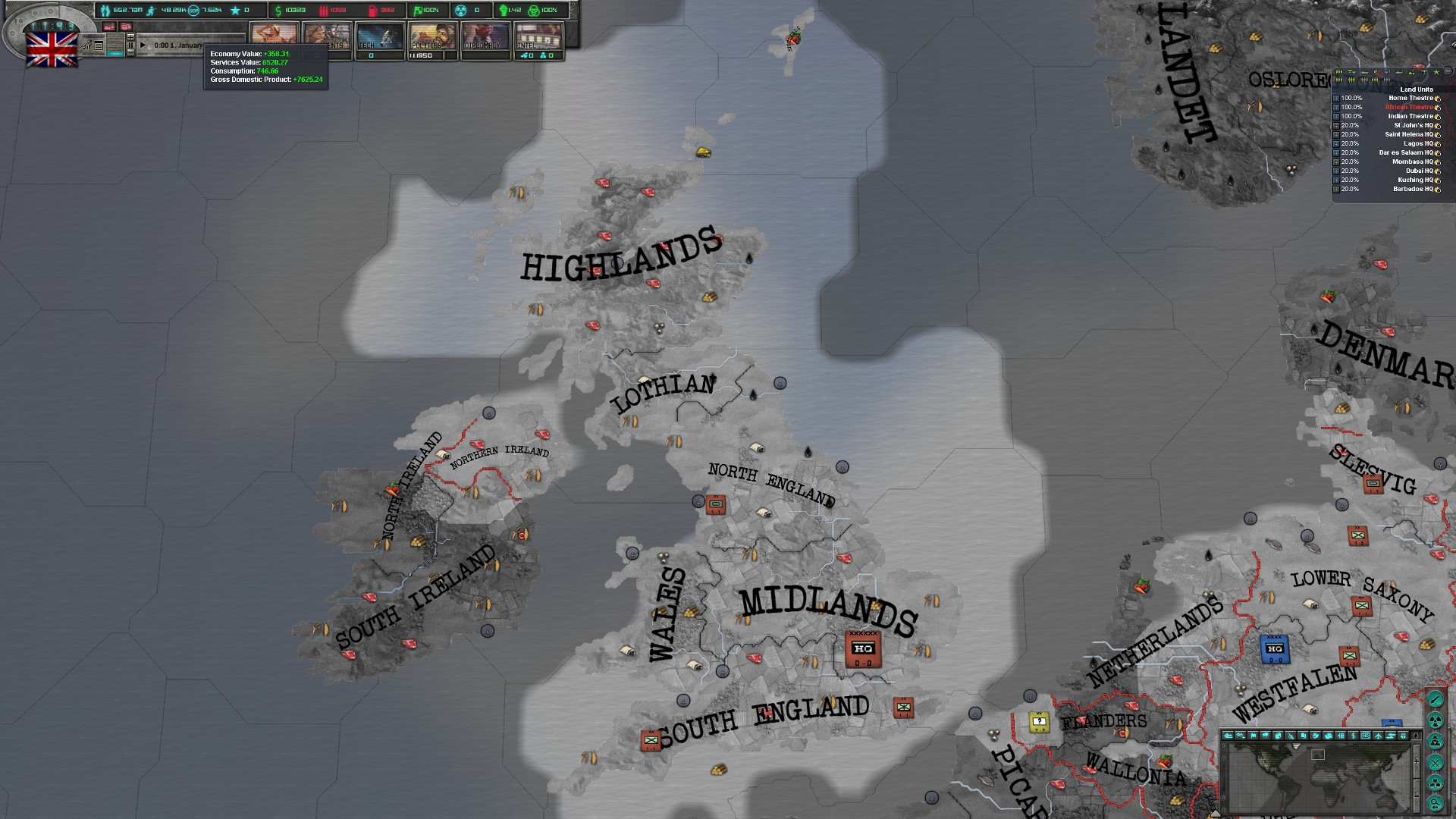 East vs. West: A Hearts of Iron Game - кадр 6