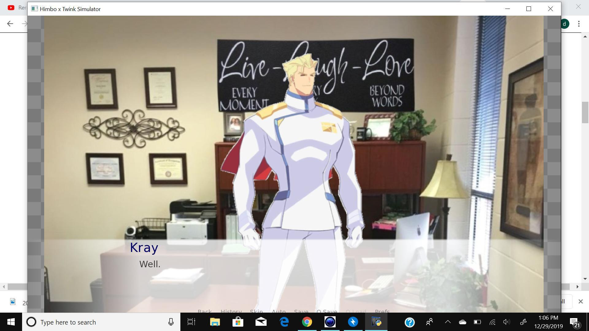 Himbo x Twink dating simulator: a Promare fan game (itch) - кадр 1