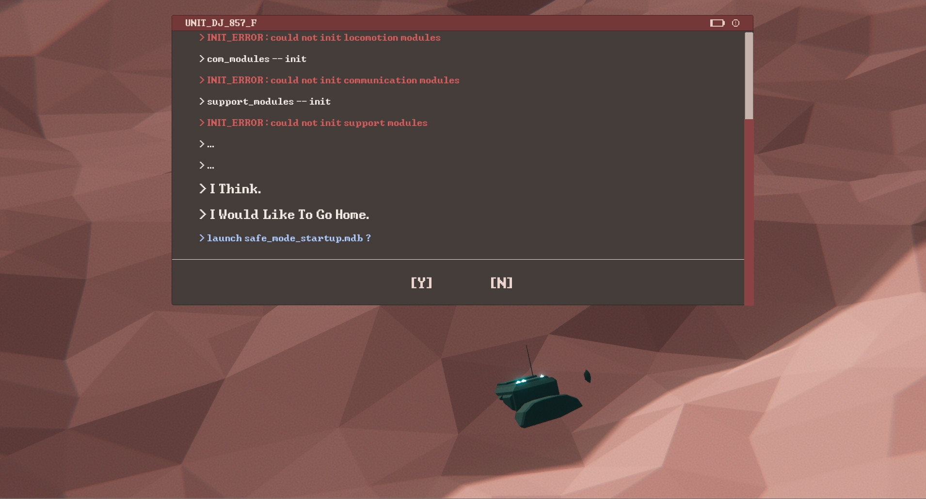 I Would Like To Go Home (itch) - кадр 1