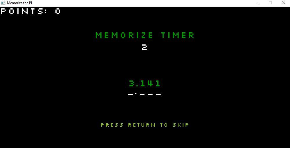 Memorize the PI (itch) - кадр 1