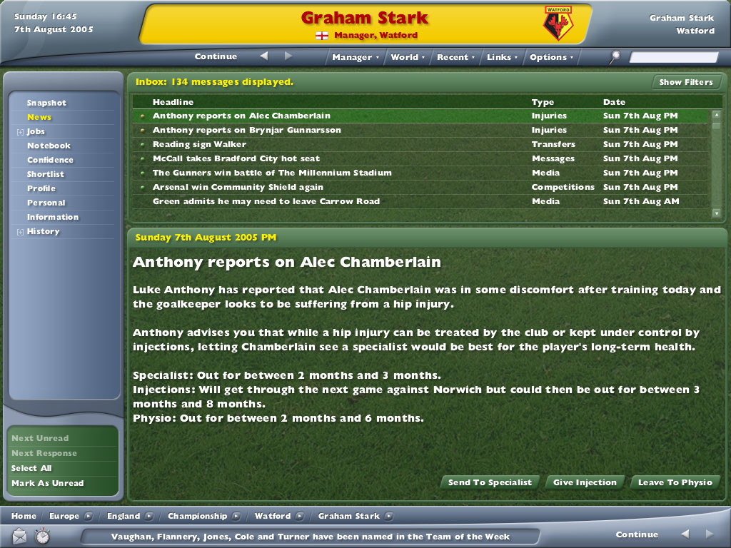 Football Manager 2006 - кадр 15