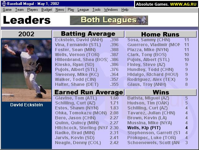 Baseball Mogul 2003 - кадр 2