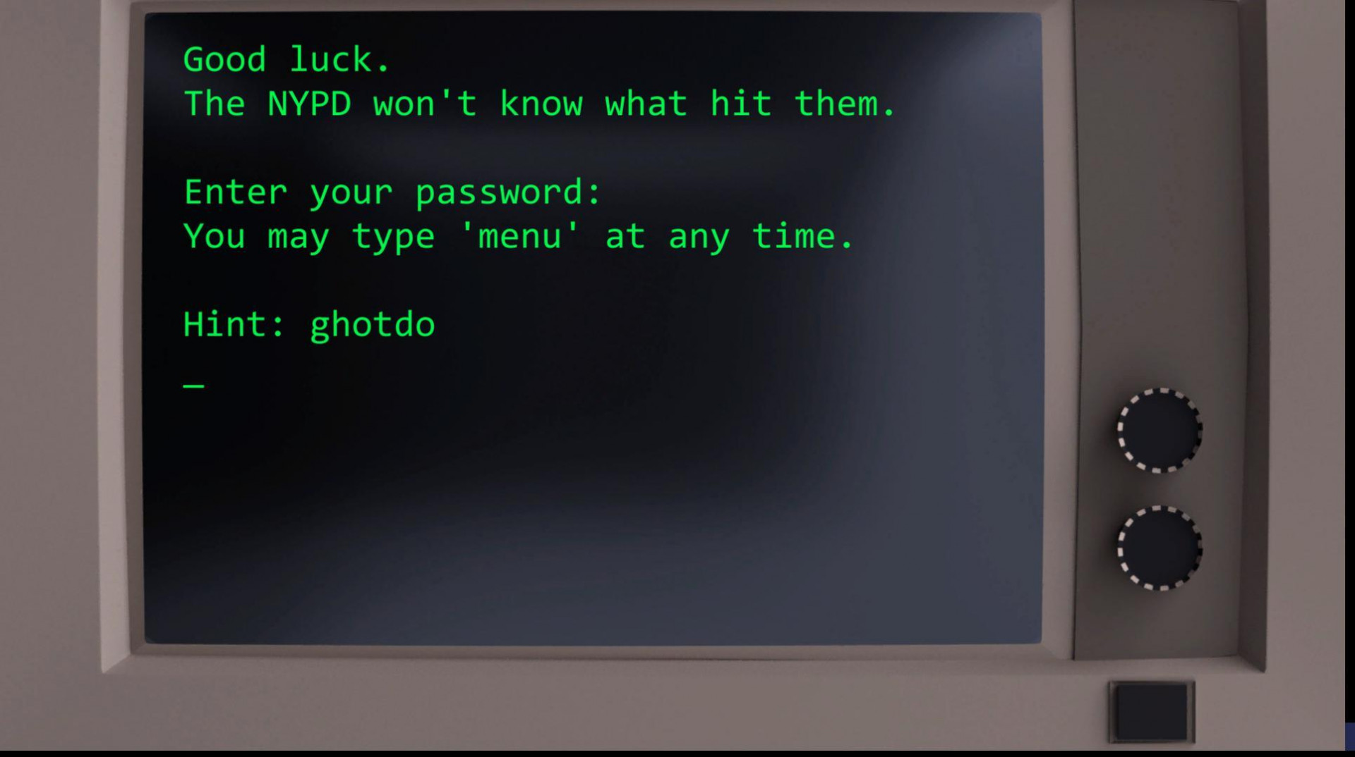 Text Hacker (Coursework Game) (itch) - кадр 1
