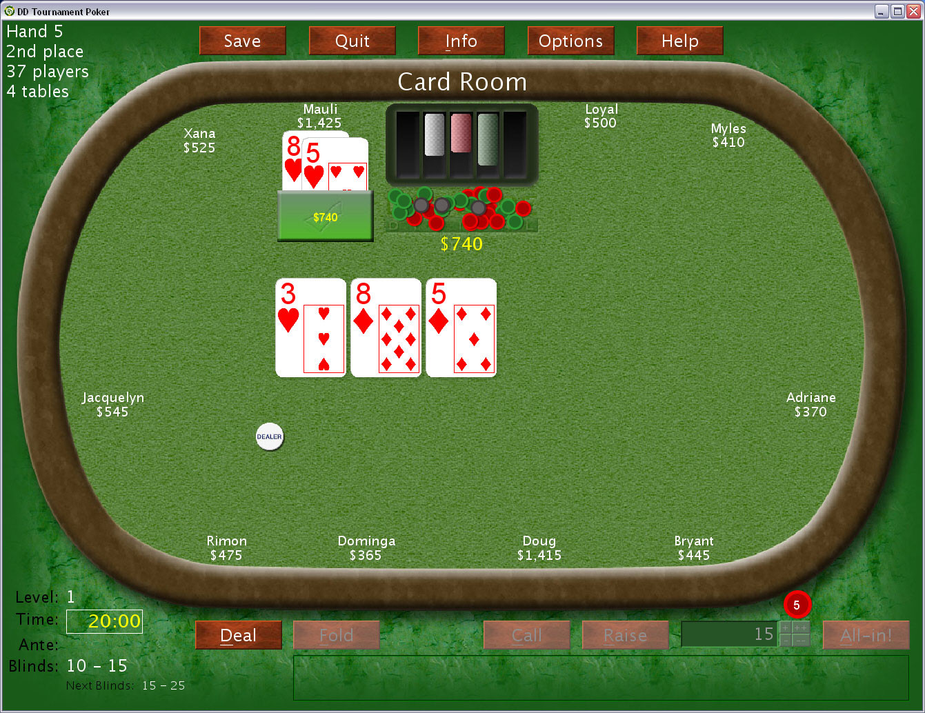 DD Tournament Poker: No Limit Texas Hold'em - кадр 1