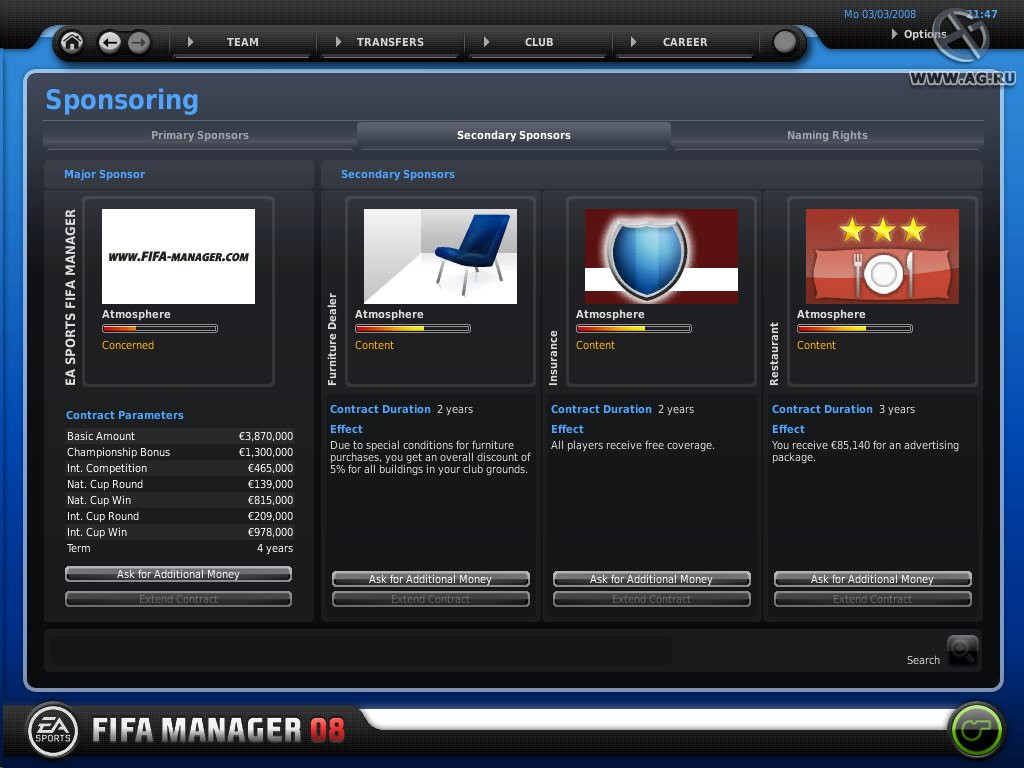 FIFA Manager 08 - кадр 8