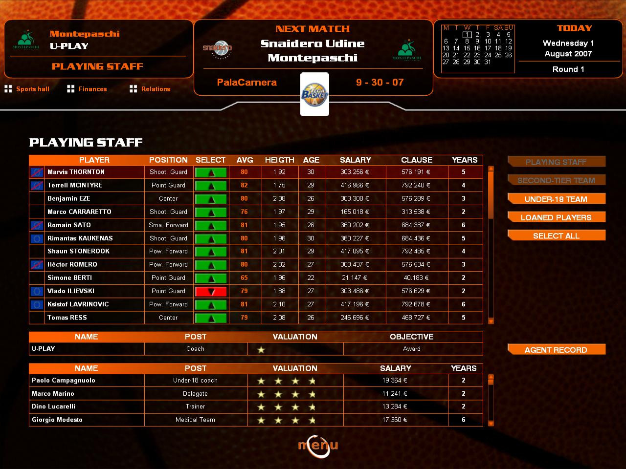 Euroleague Basketball Manager 08 - кадр 4