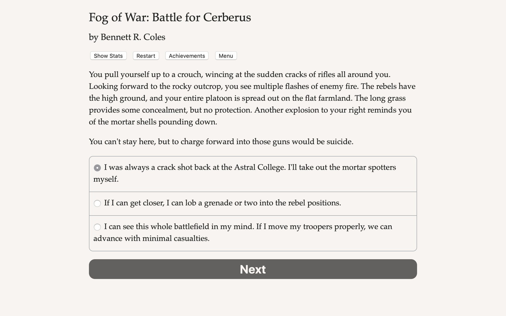 Fog of War: The Battle for Cerberus - кадр 1