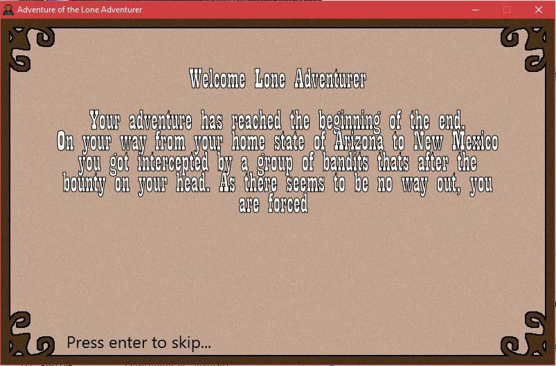 Adventure of the Lone Adventurer (itch) - кадр 1