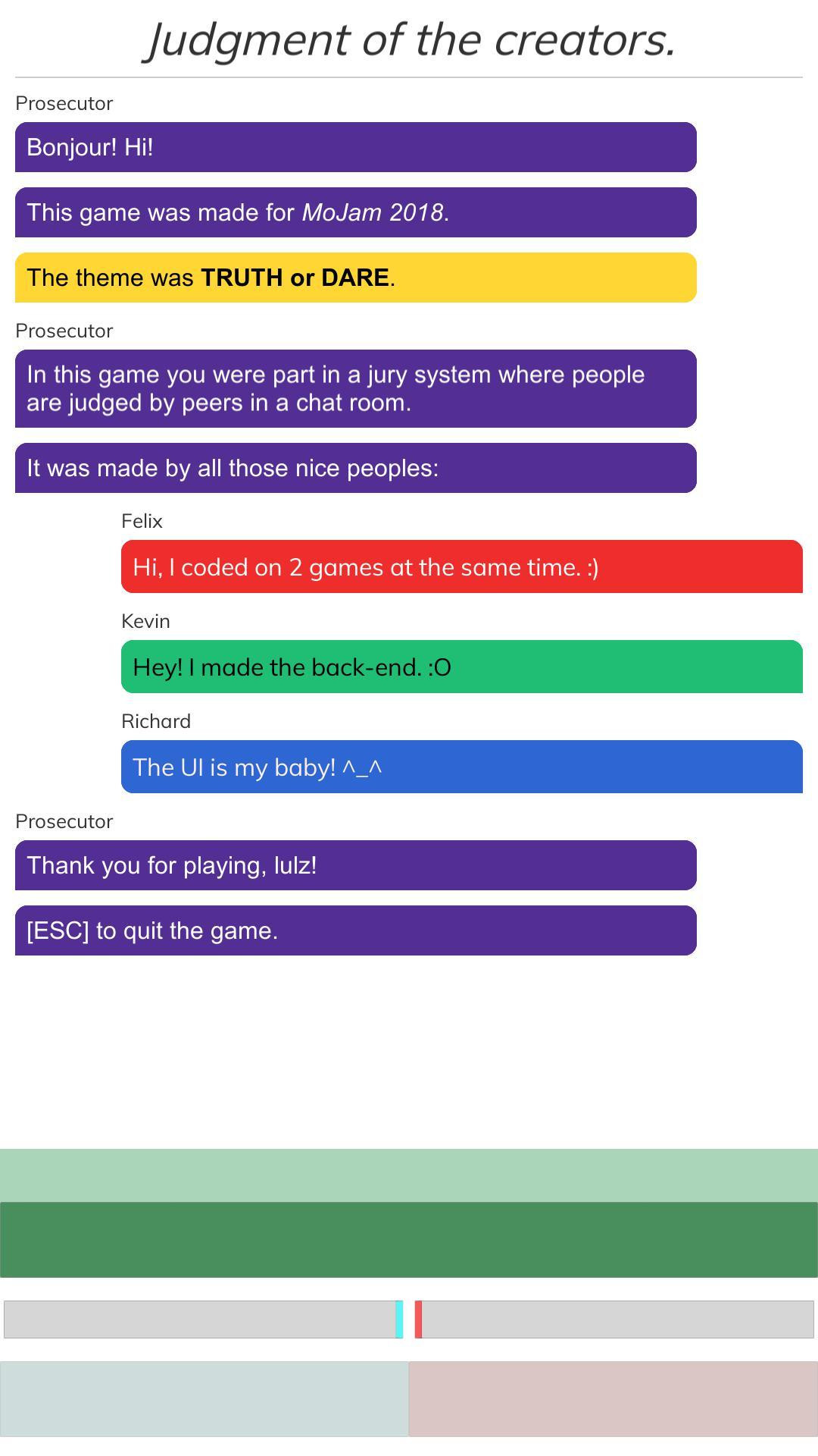 Chat'n Judge (itch) - кадр 1